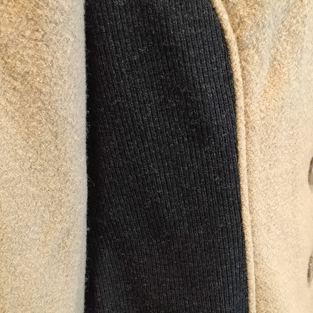 Pendleton Merino Wool Bomber Jacket Tan Black - image 3